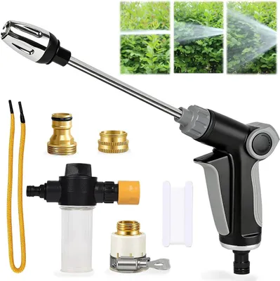Obrázek produktu pro Pistole pro vysokotlaké mytí, s nastavitelnou tryskou, plastová, pro použití v zahradě