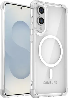Produktbild von Magnetisch Hülle für Samsung Galaxy S25 Edge Kompatibel mit Magsafe Stoßfest Militärschutz Transparente Handyhülle Klar