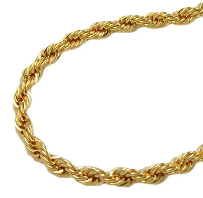 Produktbild von 3,3mm Armband Armkette Kordelkette aus 9Kt 375 Gold Gelbgold 21cm