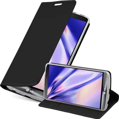 Produktbild von Cadorabo Handyhülle für LG G3 Schutz Hülle in Schwarz Cover Etui Book Case Booklet