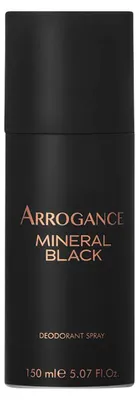 Produktbild von Arrogance MINERAL BLACK, Männer, Parfümiertes Deo, Spray-Deodorant, Spray, 150 ml, Jeder Hauttyp