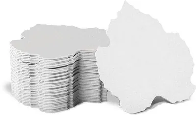 Produktbild von Weiße Bieruntersetzer Karton 50 Stück