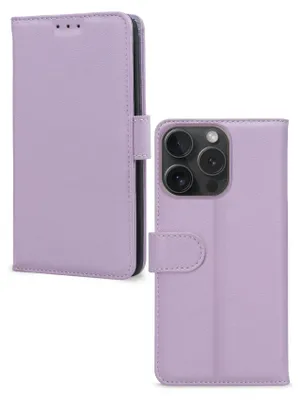 Zdjęcie produktu dla Etui Mobilize Premium Gelly Wallet na iPhone'a 15 Pro – etui z klapką i portfelem – fioletowe