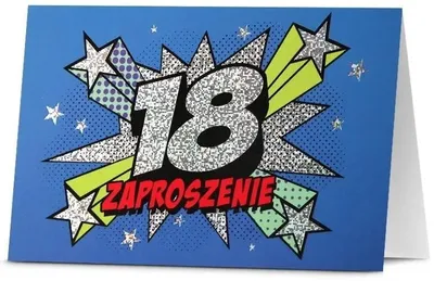 Zdjęcie produktu dla Zaproszenie Urodziny 18 (5Szt)