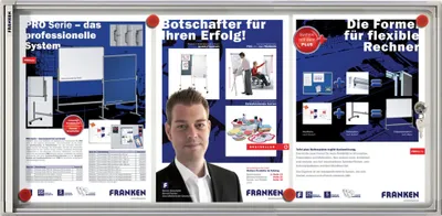 Zdjęcie produktu dla FRANKEN Schaukasten X-tra!Line, 3 x DIN A4, Innenbereich