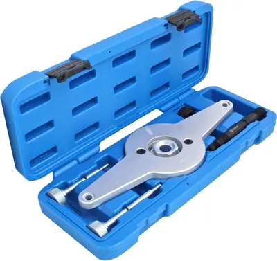 Immagine prodotto di Kit di utensili per il fissaggio dell'ammortizzatore di vibrazioni del motore, compatibile con 1.8 2.0 TFSI TSI VAG, strumento per la rimozione della puleggia, set per smorzatore vibrazioni