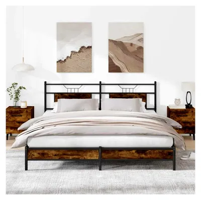 Produktbild von Bettgestell ohne Matratze R?uchereiche 183x203 cm Holzwerkstoff