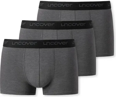 Produktbild von Schiesser Herren 3PACK Shorts dunkelgrau Pack (Mehrfach) Gr. XL