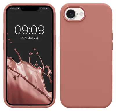 Produktbild von kwmobile Handyhülle für Apple iPhone 17e / iPhone 16e Hülle - Case Silikon - Kabelloses Laden - Schutzhülle Cover in Winter Rose