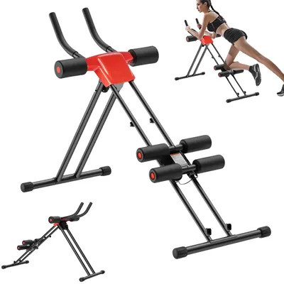 Obrázek produktu pro Posilovač břišních svalů, 5 nastavitelných úrovní odporu, ergonomický design, černý
