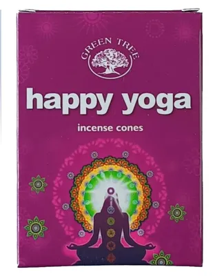 Produktbild von Green Tree Räucherkegel "Happy Yoga" 10 Stk.