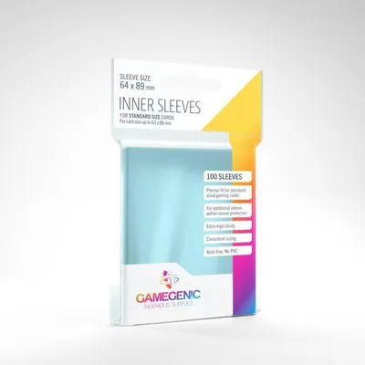 Produktbild von Gamegenic - Inner Sleeves - Clear (100 Sleeves)