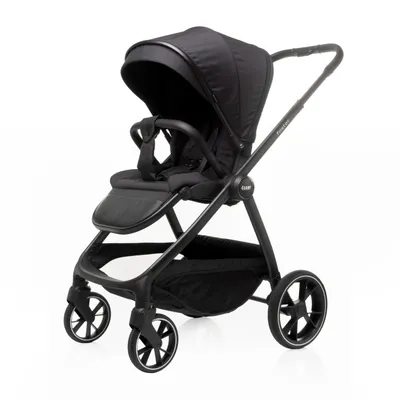 Produktbild von 4Baby | Kinderwagen - Kombikinderwagen 2in1 - Black - Verstellbare Rückenlehne - bis zu 22 kg - mit Babywanne, wendbarer Sitz, Geländereifen - Foster