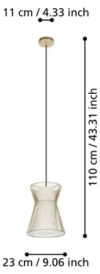 Image de MASETA 99635 Lampe suspendue Eglo