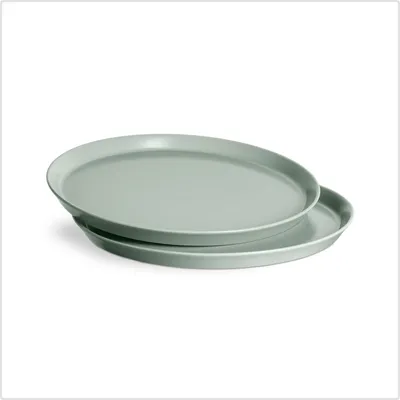 Obrázok produktu pre SPRINGLANE tanier Ø 27 cm, sada 2 keramických tanierov Sweet Scandi, mentolová farba, vhodné do umývačky riadu, rúry a mikrovlnnej rúry