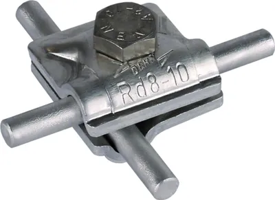 Image de Borne DEHN MV, Al, pour rond 8-10 mm, avec vis hexagonale, 1 pièce.