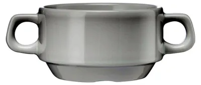 Produktbild von 6x Suppentasse mit Henkeln Serie Kaszub/ Hel, Porzellan 0,32 Liter