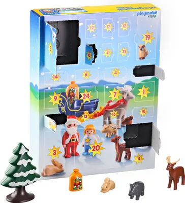 Produktbild von PLAYMOBIL 1.2.3.  Adventskalender 2017 Waldweihnacht