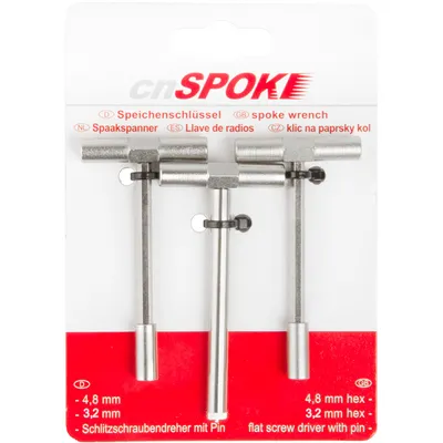 Produktbild von cnSPOKE Speichenschlüssel-Set, Steckschlüssel 3 2+4,8+Schlitz
