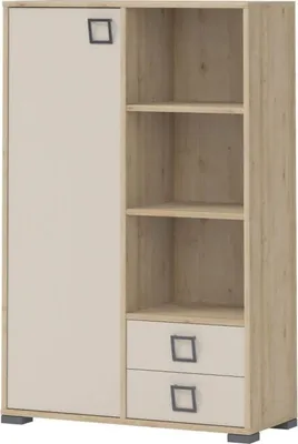 Produktbild von Kinderzimmer - Kommode Benjamin 26, Farbe: Buche / Creme - 134 x 86 x 37 cm (H x B x T)