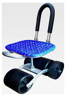 Produktbild von 360 Grad drehbarer Gartensitz, Rollhocker und Arbeitssitz, stabil für Garten, Rasen, Terrasse