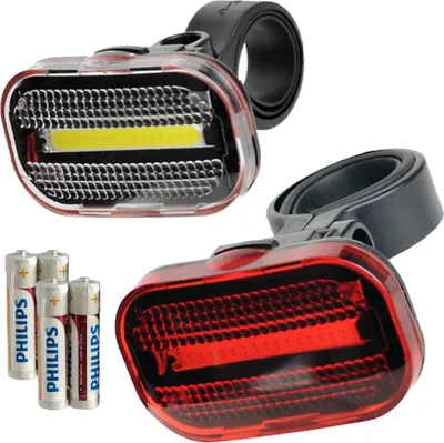 Immagine prodotto di set di luci per bicicletta 2K COB LED anteriore + posteriore