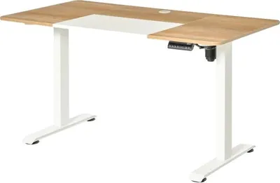 Produktbild von Elektrischer Schreibtisch, Metallrahmen, Holzplatte, höhenverstellbar 72-116 cm, Tragfähigkeit 70 kg, Kabelmanagement