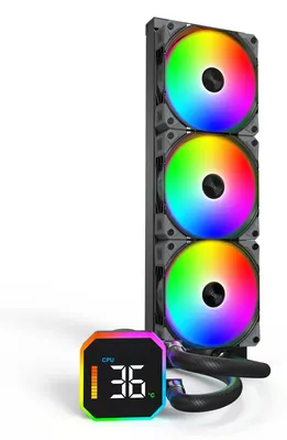Productafbeelding van MONTECH HyperFlow Digital 360, zwart