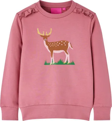 Produktbild von Kinder-Sweatshirt Himbeerrosa 140