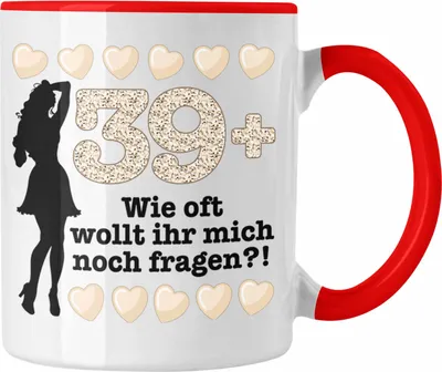 Produktbild von Trendation - 40. Geburtstag Frauen Tasse Geschenk Geschenkidee 40er Geburtstag Spruch Perfektion Mama Mutter (Rot)