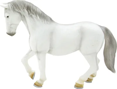 Obrázok produktu pre Mojo Fun Lipizzaner Mare, 3 rok / roky, HORSE WORLD, Šedá, Biela, Polyvinylchlorid (PVC)