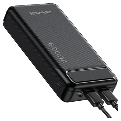 Immagine prodotto di Awei Powerbank P6K 20000Mah Nero/Nero 2Xusb/Pd/Micro-Usb