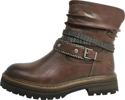 Zdjęcie produktu dla Rieker damskie buty za kostkę sznurowane brązowe