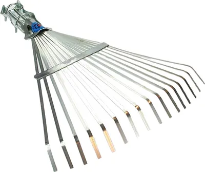 Produktbild von Polar 2504 verzinkter Laubbesen 35 cm  Fächerbesen Stahlbesen 35 cm breit