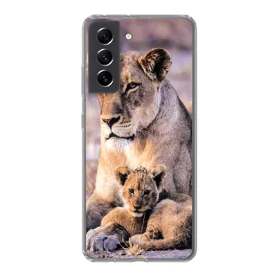 Produktbild von MuchoWow® Handyhülle Schutzhülle Hülle für Samsung Galaxy S21 FE Löwin - Löwe - Junges Silikon Softcase Handy Hülle - Mobiltelefonhülle