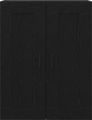 Produktbild von Möbel Wandschrank Schwarz Eiche 69,5x34x90 cm Holzwerkstoff - Kommoden 862951