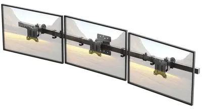 Produktbild von Monitor Wandhalterung für 3 Monitore 17-32 Zoll Schwarz VESA 75/100mm bis 7kg
