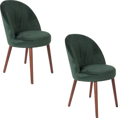 Produktbild von Dutchbone Barbara Esszimmerstuhl Grün - 2 er Set
