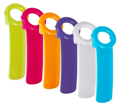 Produktbild von Manueller Glasöffner - Vielseitiger Deckelöffner für Schraubgläser - Set für Gläser und Flaschen - 6 Stück Kunststoff