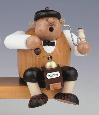 Produktbild von KWO Räuchermännchen Kantenhocker, Typ:Kaffeesachse 15 cm
