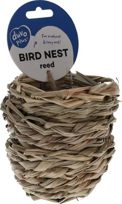 Produktbild von Duvo+ Brutnest für Vögel mit Haken aus Schilf, Durchmesser: 10 cm