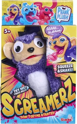 Obrázok produktu pre Interaktívna opička Screamerz, fialová, zvuková hračka, Simba