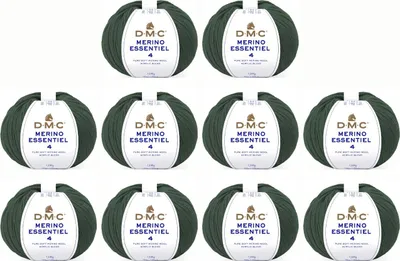 Obrázok produktu pre 10x DMC Merino Essentiel-4 - jemná priadza s váhou Aran, zložená z 50 % merino vlny a 50 %.Polyakrylu, kód 8149, (farba 890)