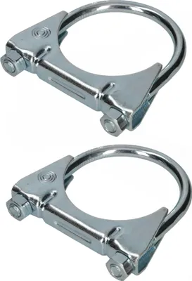 Productafbeelding van KOTARBAU® - Set van 2 uitlaatpijpklemmen - 70 mm - Voor montage van antennes, pijpen, masten - Universele slangklem voor buisverbindingen