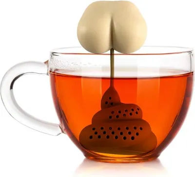 Produktbild von Lustiger Teefilter, Poop-Silikon-Tee-Ei, Poop-Silikon-Tee-Ei, zum Aufbrühen von Kaffee, Teesieb, sehr lustiges Design, lustiges Geschenk, originelles Tee-Ei