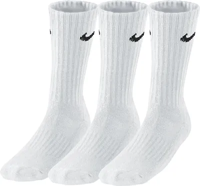 Produktbild von Nike Cushioned Crew-Trainingssocken (3 Paar) - Weiß/Schwarz Weiß/Schwarz XL