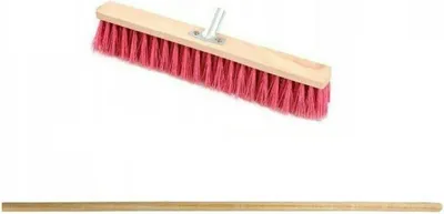 Produktbild von 1x Straßenbesen 40 cm mit Nylonborsten + Stiel 130 cm