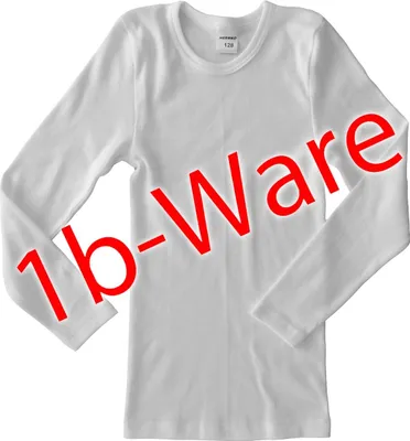 Produktbild von HERMKO 442830 5er Pack Kinder langarm Shirt mit kleinen Fehlern aus 100% Baumwolle, Unterhemd für Mädchen und Jungen, Farbe:weiß, Größe:98