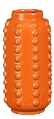Produktbild von Glimmer Dekorationen Blumenvase - boaz - orange - 18 x 8 cm