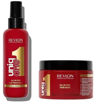 Produktbild von Revlon Uniq One Set All In One Hair Treatment 150ml + Hair Mask 300ml
